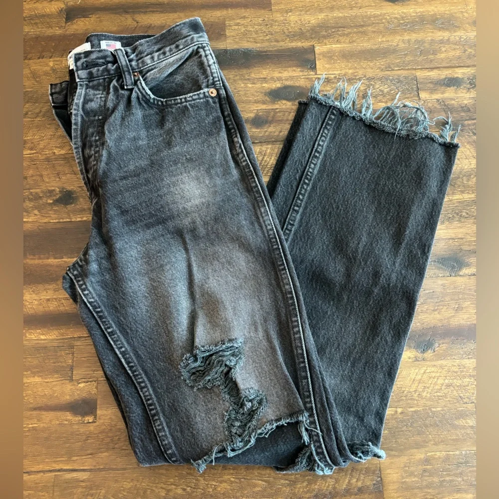 RE/DONE Distressed Black Jeans - Picture 5 of 8